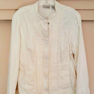Vintage Chico's White Jean Jacket
